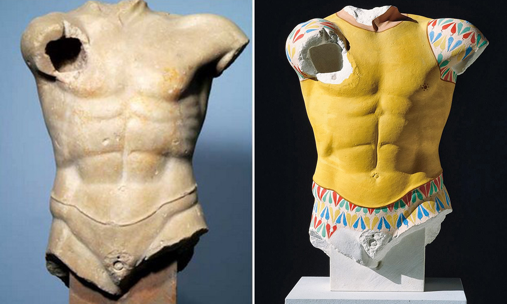 Afinal as estátuas gregas e romanas eram coloridas
