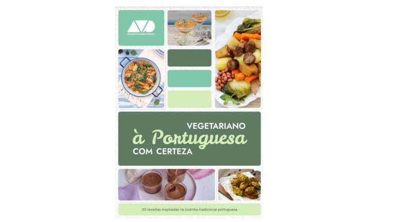 AVP lança ebook gratuito “Vegetariano à Portuguesa, Com Certeza”