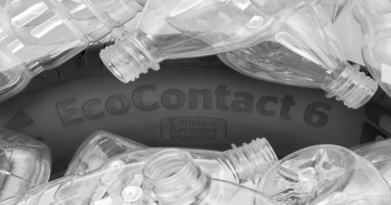 Continental lançou pneus de poliéster de garrafas recicladas