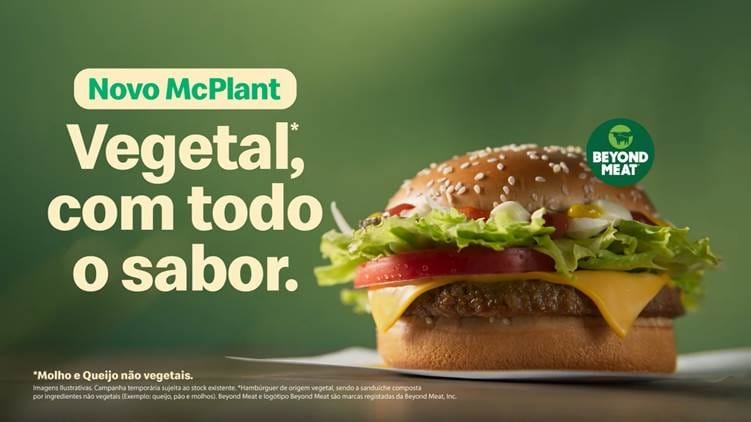 McPlant: o hambúrguer vegetariano da McDonald’s chegou a Portugal