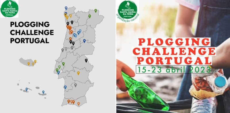 Plogging Challenge Portugal: em abril Portugal vai caminhar e cuidar do planeta