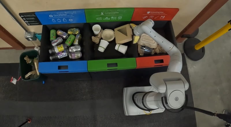 Robot a fazer separação do lixo