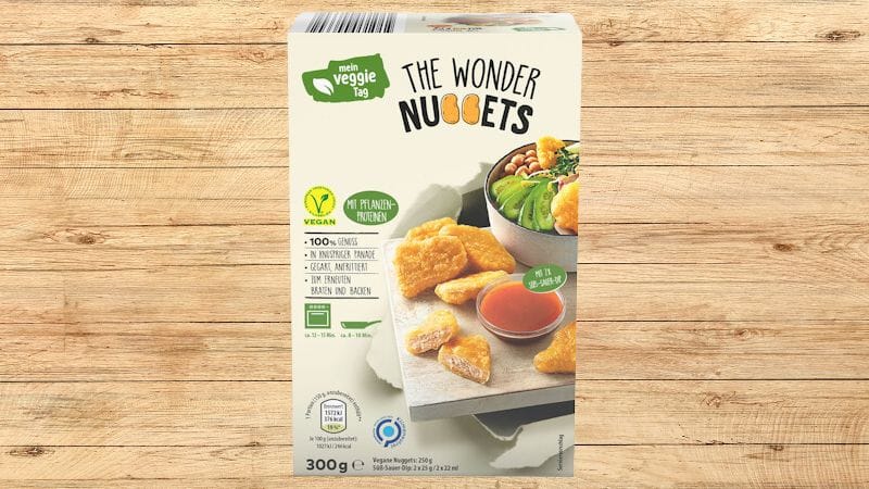 Produtos experimentados: The Wonder Nuggets Vegan (Aldi)