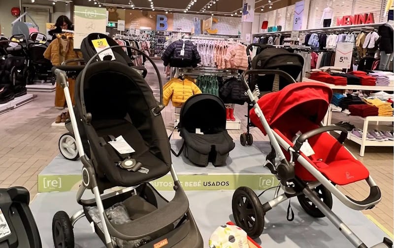 Continente e Auchan dão nova vida a artigos em 2ª mão para bebé